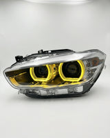 BMW 1 Series F20 / 118i Dual-Color (Yellow / White) LED Headlight Assembly with High / Low Beam 2015 - 2018