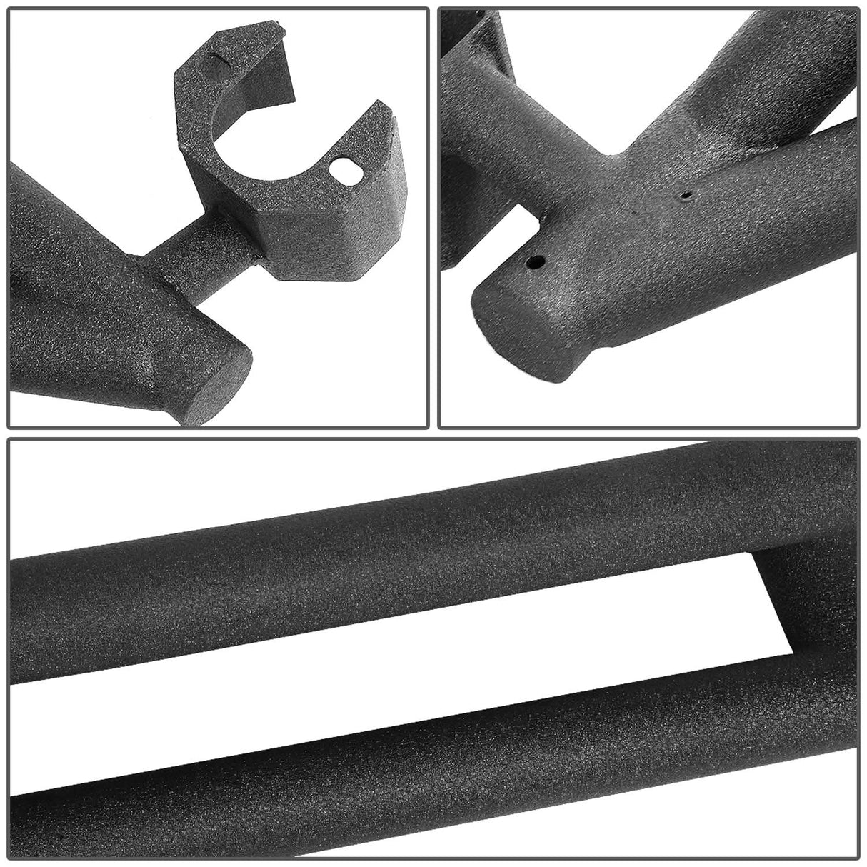 07-16 Jeep Wrangler 2 Door Rock Crawler Nerf Bar / Step Bar Black