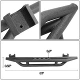 07-16 Jeep Wrangler 2 Door Rock Crawler Nerf Bar / Step Bar Black