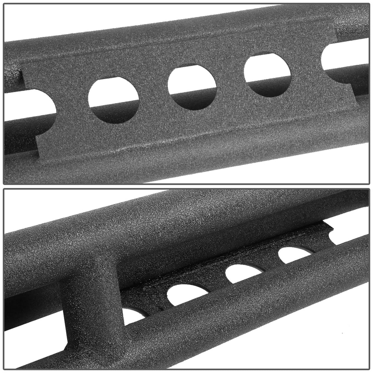 2007-2016 Jeep Wrangler JK 4DR Power Coated Black Nerf Bars