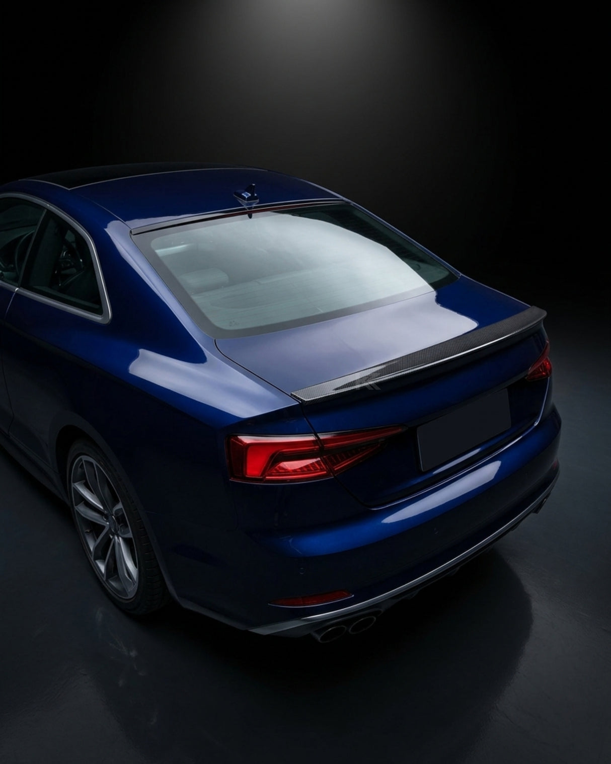 2017–2022 Audi A5 S-Line / S5 / RS5 B9 Coupe RS5-H Style Ducktail Rear Trunk Spoiler – Carbon Fiber