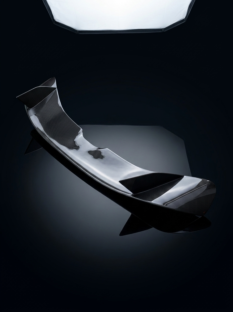 McLaren 720S Spider Dry Carbon Fiber Rear Wing Polished Finish 2017 - 2019