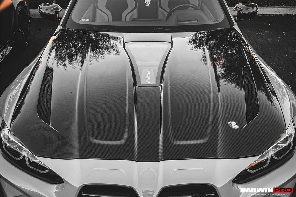 2021-UP BMW M3 M4 IMP Performance Carbon Fiber Hood DarwinPRO (iMP Design) Fits  G80, G81, G82, G83