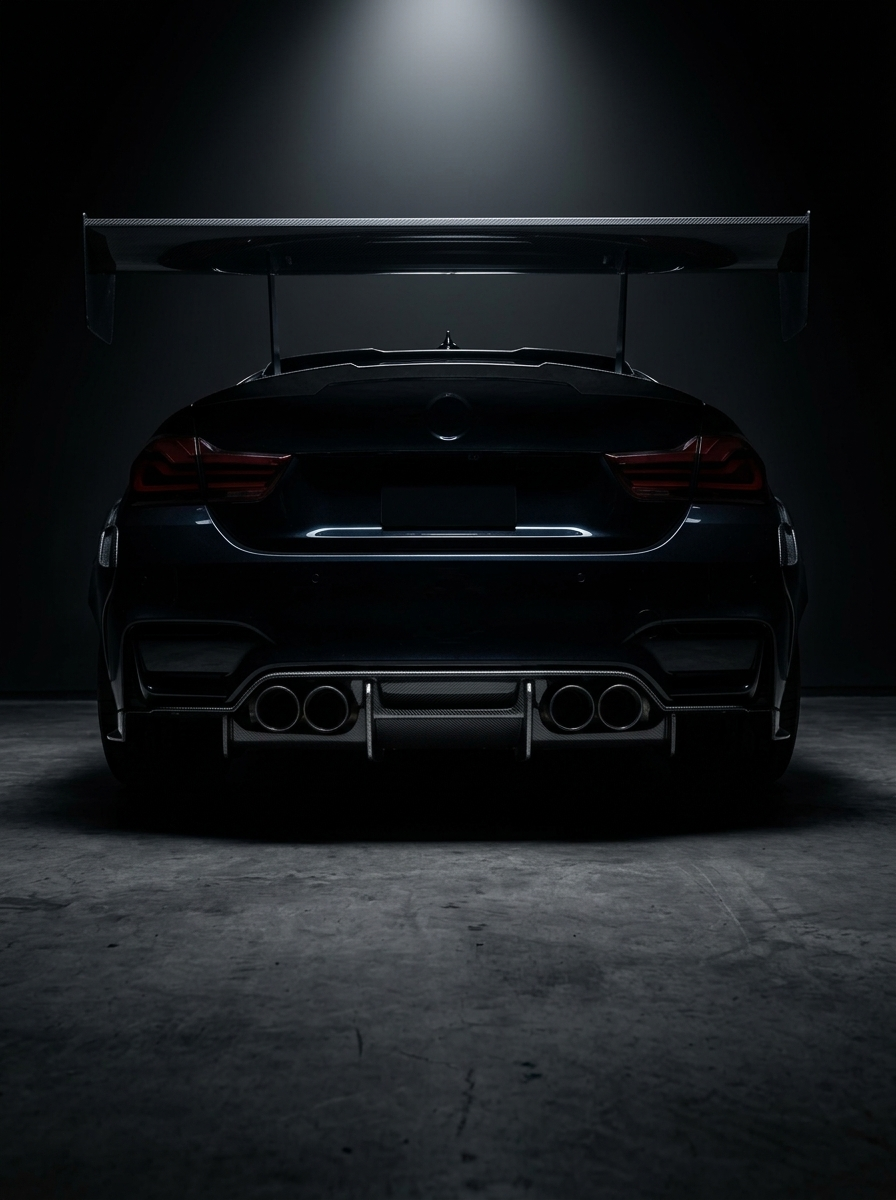 BMW 3 Series F80 F82 M3 M4 PSM Style Carbon Fiber Rear Diffuser Under Tray (2015 - 2020)