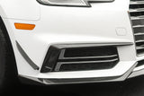 2017-2018 AUDI B9 A4 Sport  S4 MD Style Carbon Fiber Front Canards