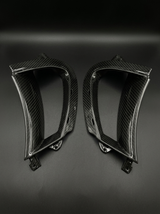 McLaren 720S Spider Dry Carbon Fiber Front Bumper Side Vents OEM Style 2017 - 2019 Pair