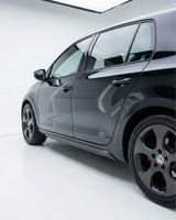 2010–2013 Volkswagen Golf VI / GTI MK6 Side Skirt Extensions – Carbon Fiber