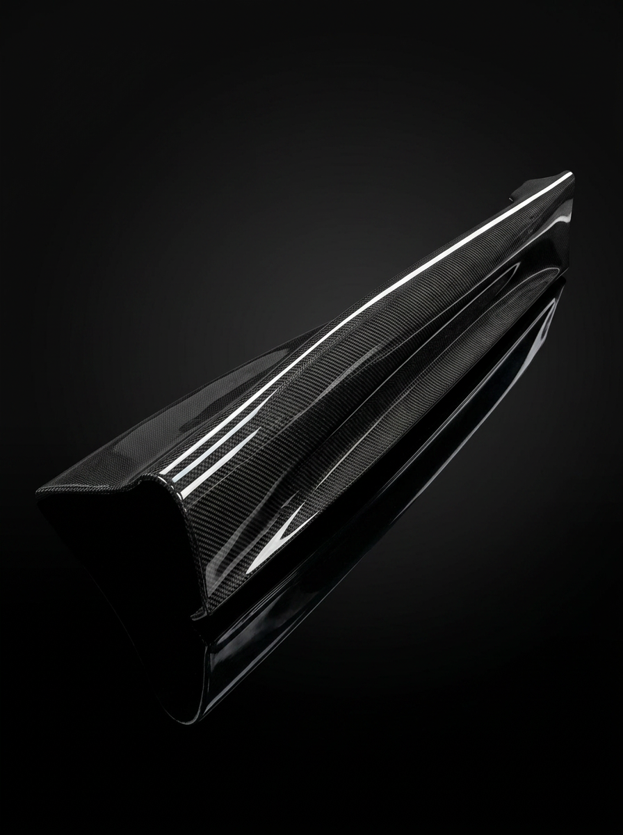 McLaren GT Dry Carbon Fiber Side Skirts Polished Finish 2019+ Pair