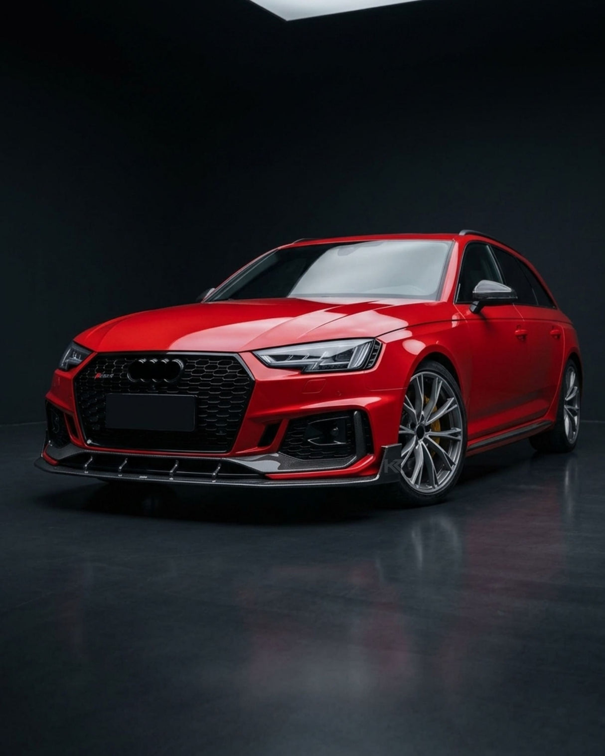 2019 Audi RS4 B9 Front Center Lip Splitter – Pre-Preg Dry Carbon Fiber