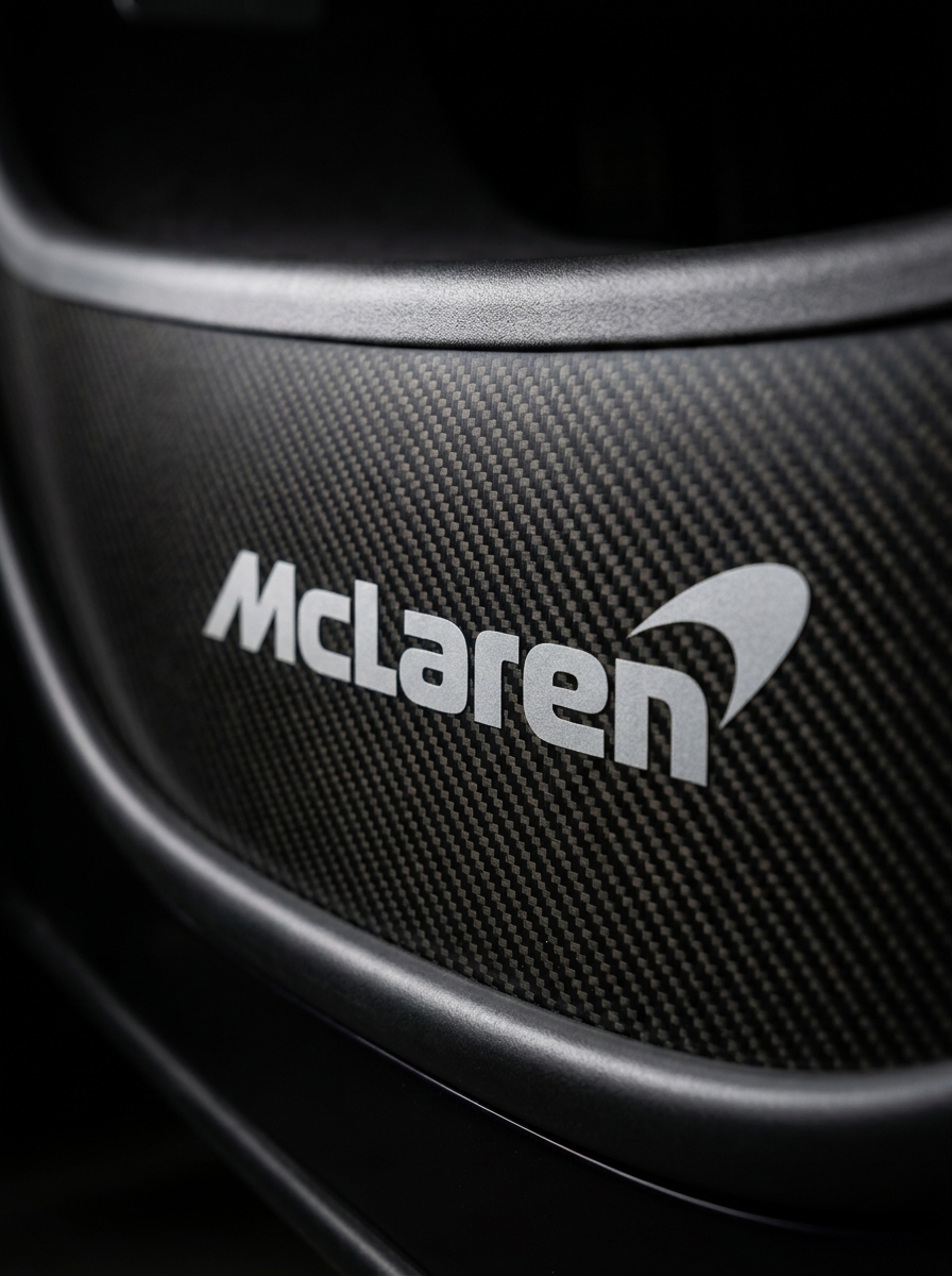 2012-2017 McLaren MP4-12C 650S Polished Door Sill Trims (Pair) - Dry Carbon Fiber