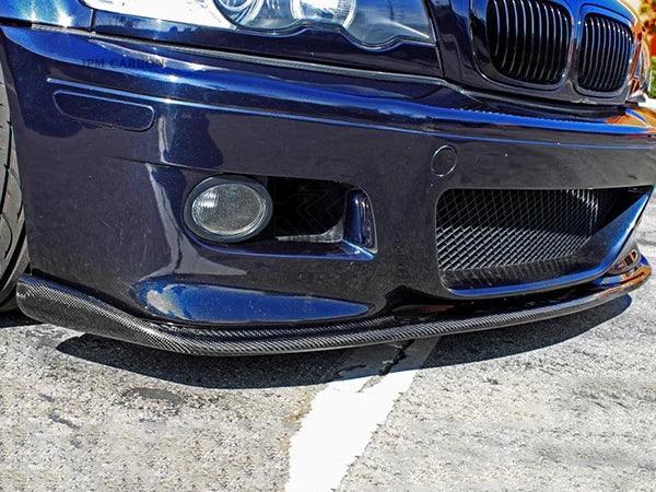 BMW 3 Series E46 M3 HM Style Carbon Fiber Front Lip (2001 - 2006) - K2 Industries
