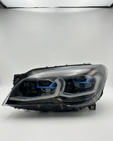 BMW 7 Series F02 G12 Style LED Headlight Assembly with Dual-Color DRL (Yellow / White) 2013 - 2015 (Replaces 63117228423)