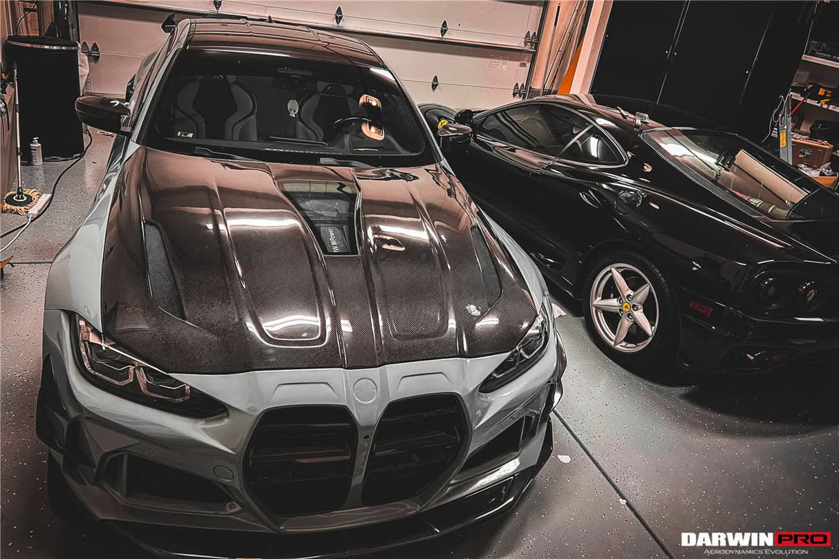 2021-UP BMW M3 M4 IMP Performance Carbon Fiber Hood DarwinPRO (iMP Design) Fits  G80, G81, G82, G83
