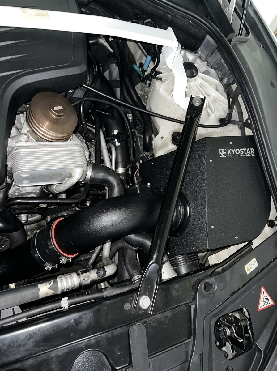 BMW 520i 528i F10 F11 N20 2.0T High Flow Aluminum Cold Air Intake System 2012 - 2018 OE EF4167BK
