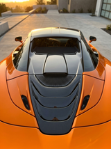 McLaren 720S Spider Dry Carbon Fiber Engine Cover Screw-On 2017 - 2019