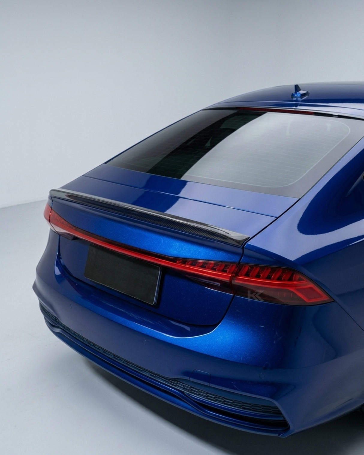2019–2021 Audi A7 S-Line / S7 4KA Sportback Rear Bumper Diffuser Lip with Tailpipe Outlets – Dry Carbon Fiber