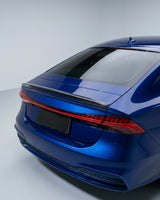2019–2021 Audi A7 S-Line / S7 4KA Sportback Rear Bumper Diffuser Lip with Tailpipe Outlets – Dry Carbon Fiber