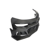 2017-2025 Chevy Camaro ZL1 Black Panther 1PC Full Gloss Carbon Fiber Track Package Front Bumper Conversion
