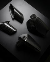 2011–2022 Lamborghini Aventador Mirror Covers – Dry Carbon Fiber