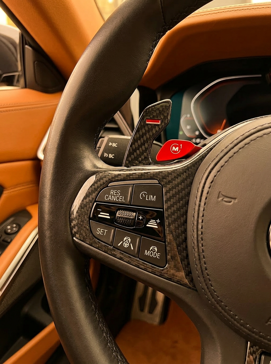 BMW 3/4 Series G80/G81/G82/G83/G87 Carbon Fiber Paddle Shifters (2021+)