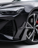 2020–2021 Audi RS7 C8 Sportback ABT Style Front Bumper Canards – Dry Carbon Fiber