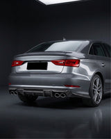 2015–2016 Audi S3 8V Sedan RS Style Rear Bumper Diffuser – Carbon Fiber