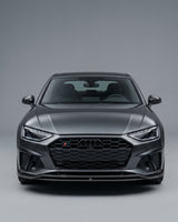 2020–2021 Audi A4 S-Line / S4 B9 Sedan 2-Piece Front Bumper Splitter – Carbon Fiber