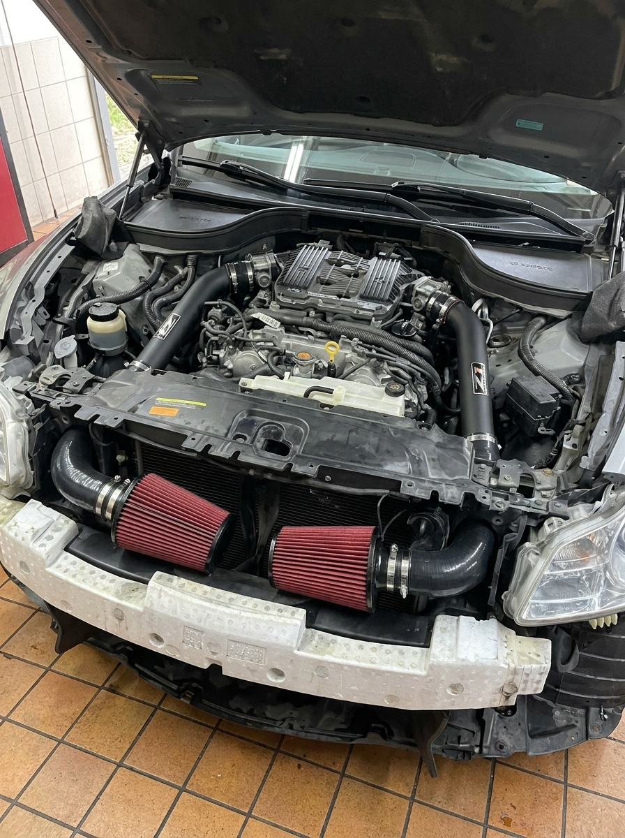 Nissan 370Z Infiniti G37 Q60 Q40 VQ37 3.7L V6 High Flow Cold Air Intake System 2009+ OE KD4271Z