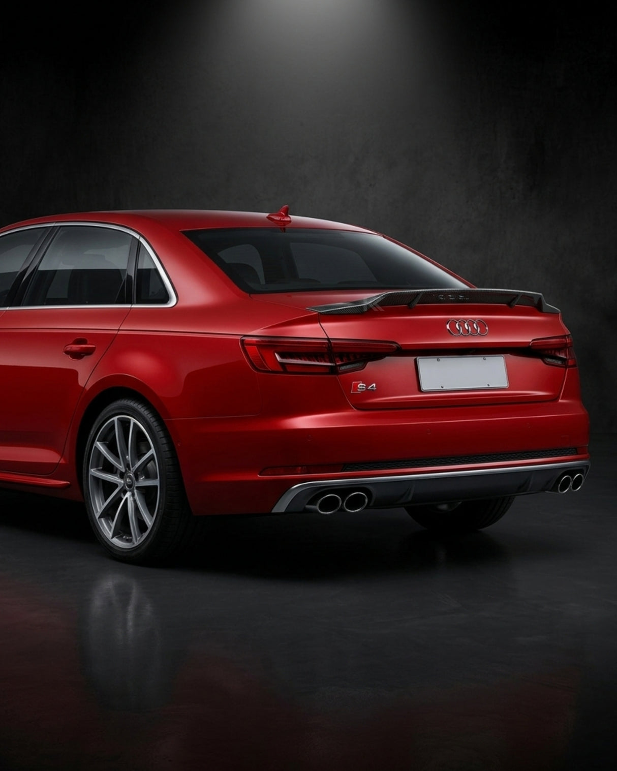 2017–2019 Audi A4 / A4 S-Line / S4 B9 Sedan R Style Ducktail Trunk Spoiler – Carbon Fiber