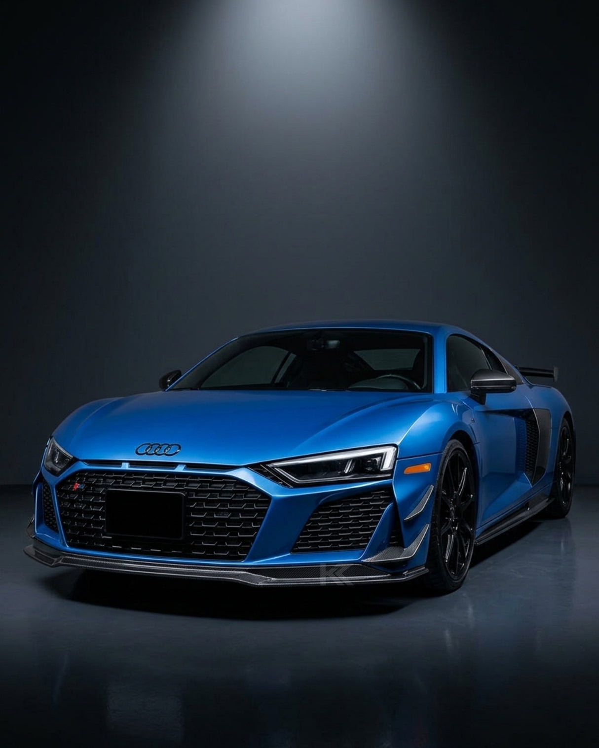 2019–2023 Audi R8 V10 Coupe Front Bumper Lip Splitter – Prepreg Dry Carbon Fiber