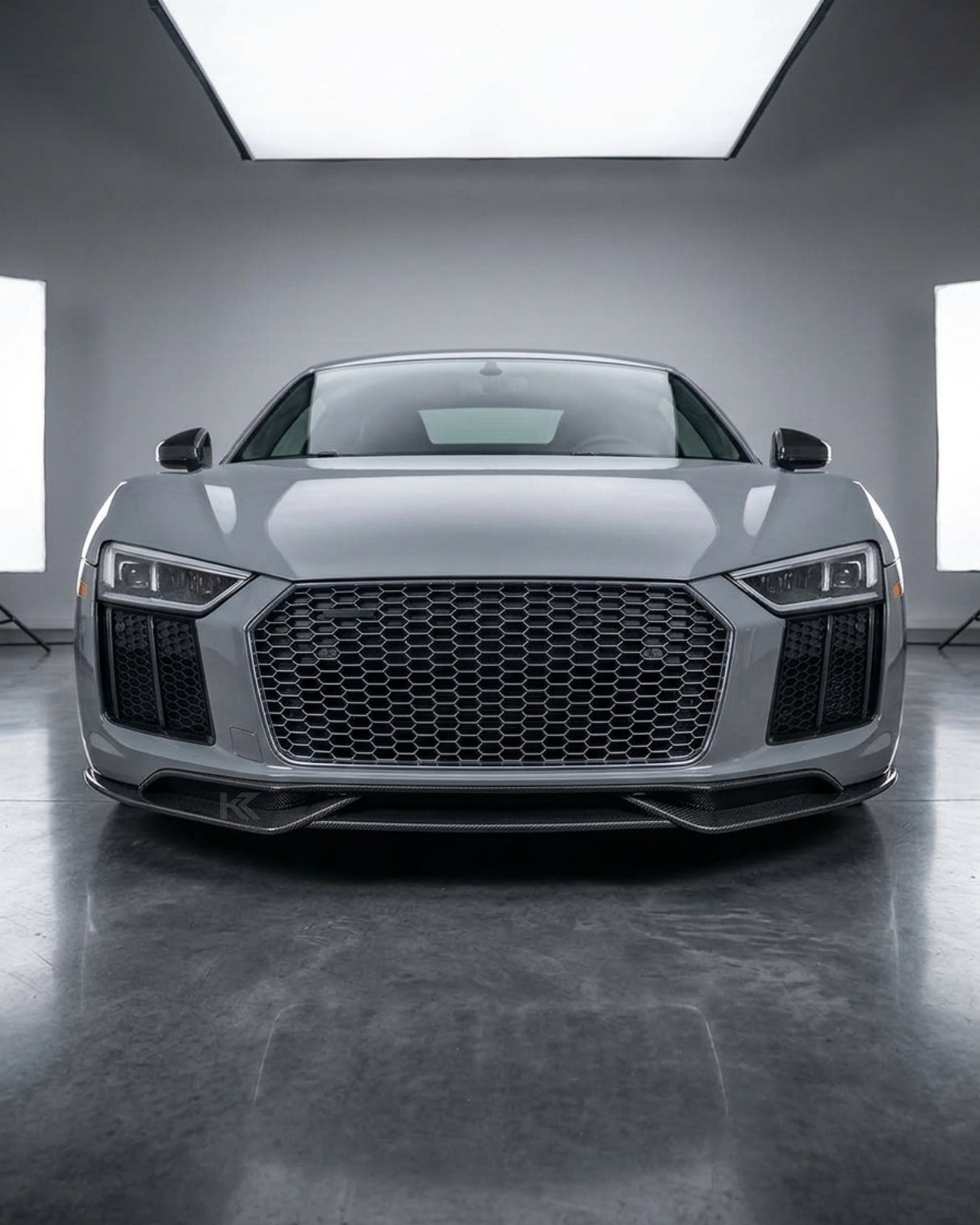 2016–2018 Audi R8 V10 / V10 Plus Coupe 4S Gen 2 Front Bumper Lip Spoiler Set – Carbon Fiber