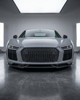 2016–2018 Audi R8 V10 / V10 Plus Coupe 4S Gen 2 Front Bumper Lip Spoiler Set – Carbon Fiber