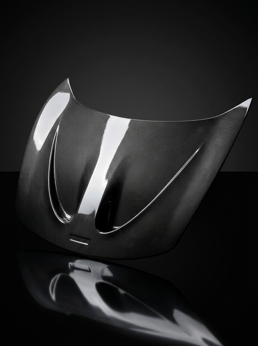 McLaren 650S P1 Style Bolt-On Hood Bonnet - Dry Carbon Fiber