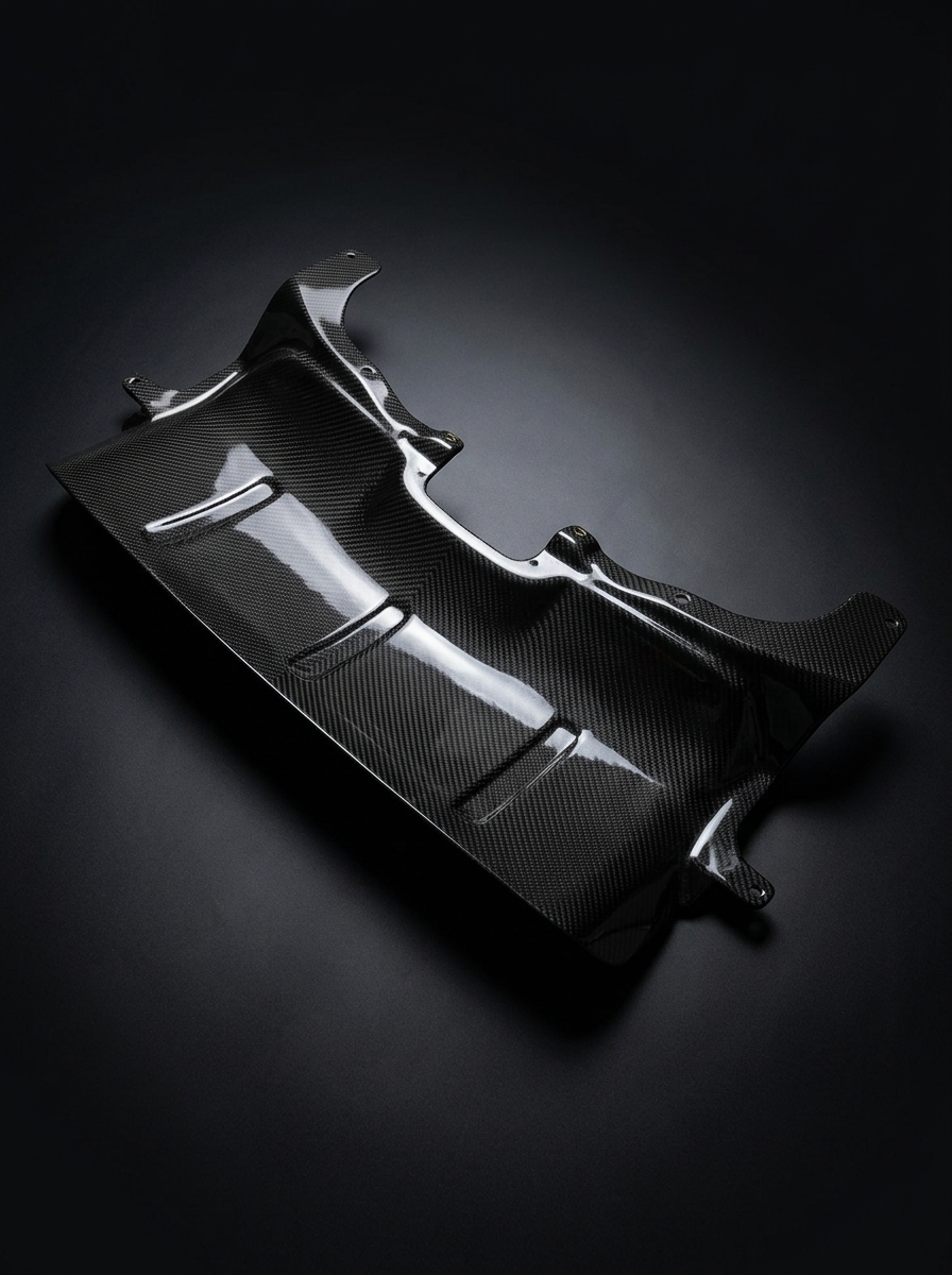 McLaren 720S Spider Dry Carbon Fiber Exhaust Cover OEM Style 2017 - 2019