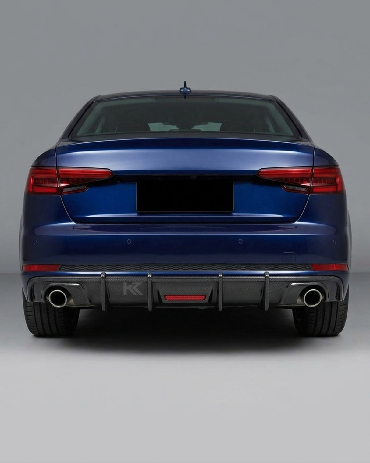 2018–2019 Audi A4 B9 Sedan Rear Bumper Diffuser – Carbon Fiber