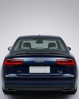 2012–2018 Audi A6 / S6 C7 4G Sedan Ducktail Style Rear Trunk Spoiler – Carbon Fiber