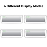 Master Tailgaters 8" Frameless Rear View Mirror with 7" LCD Screen | Rearview Universal Fit Mount | 4 Video Inputs | Auto Adjusting Brightness LCD | Anti Glare | Full Original Mirror Replacement