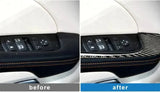4pcs Carbon Fiber Armrest Panel Overlay for Dodge Challenger 2015-2023
