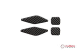 [4pcs] Carbon Fiber Interior Rear Seat Side Trim Overlay for Dodge Challenger 2015-2023