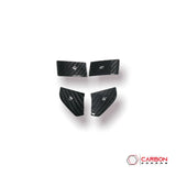C8 Corvette Real Carbon Fiber Steering Wheel Volume Button Covers | Interior Upgrade (2020–2026)