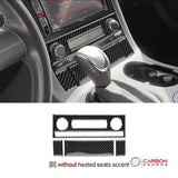 [4pcs] Real Carbon Fiber AC Control Panel Overlay | C6 2005-2013 Corvette