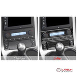 [4pcs] Real Carbon Fiber AC Control Panel Overlay | C6 2005-2013 Corvette