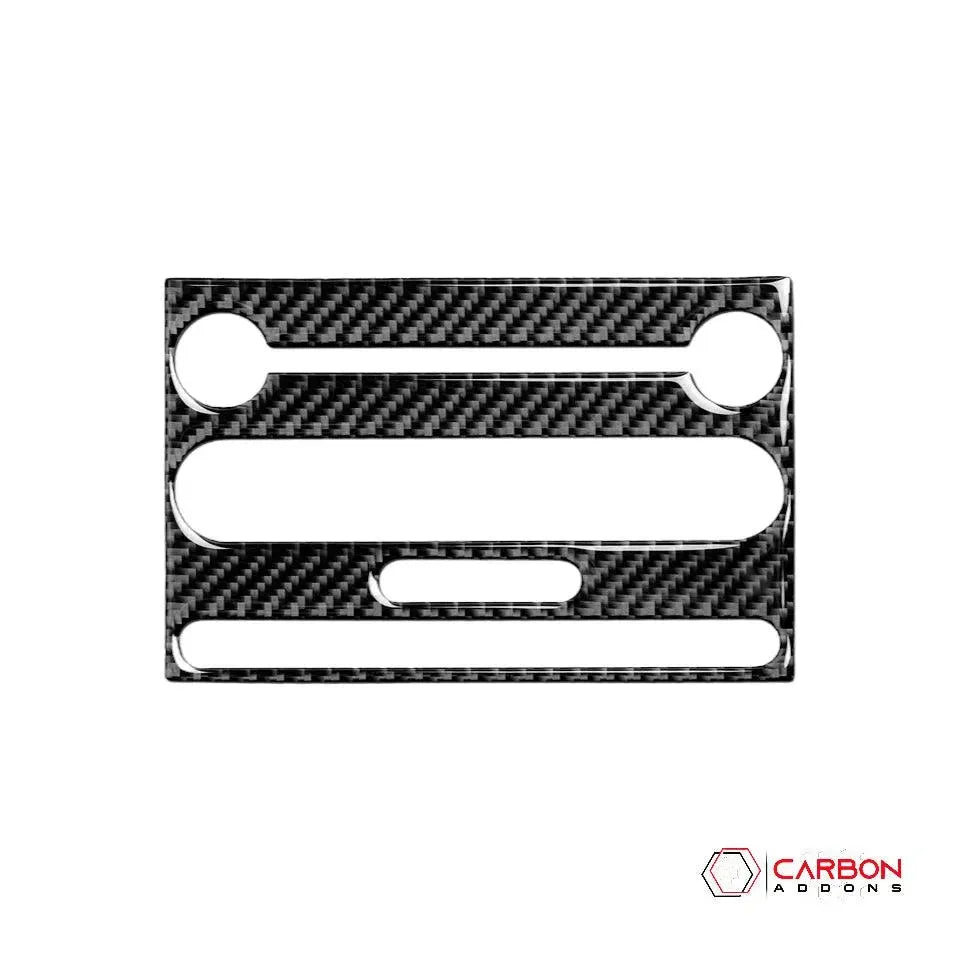 [4pcs] Real Carbon Fiber Infotainment Radio Trim Overlay | Mustang 2005-2009