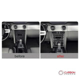 [4pcs] Real Carbon Fiber Infotainment Radio Trim Overlay | Mustang 2005-2009