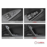 [4pcs] Real Carbon Fiber Window & Door Switch Trim Overlay | C6 2005-2013 Corvette