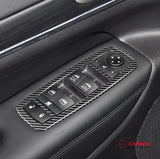 [4pcs] Real Carbon Fiber Window Switch Trim Overlay for 2011+ Dodge Durango