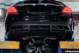 2015-2021 Mercedes Benz W205 C63  S AMG Sedan PS Style Rear Diffuser