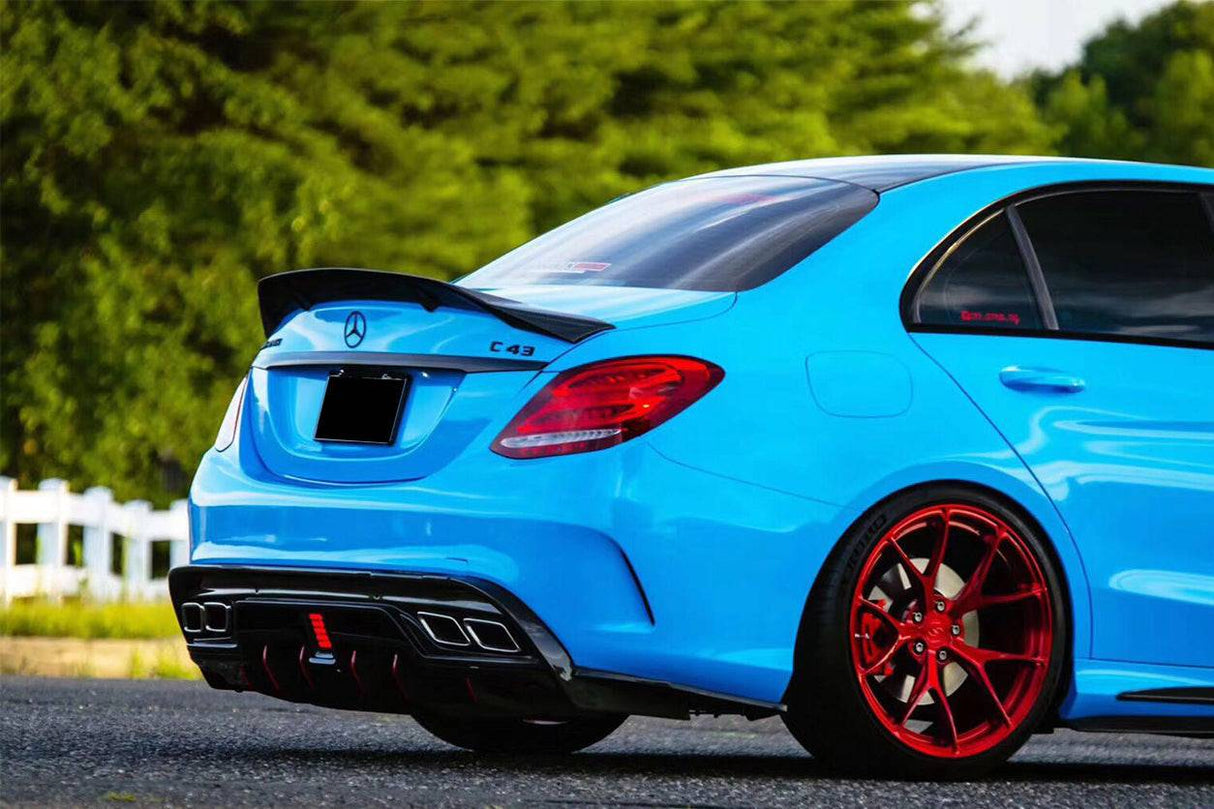 2015-2021 Mercedes Benz C63 AMG C-Class W205 Sedan RT Style Trunk Spoiler