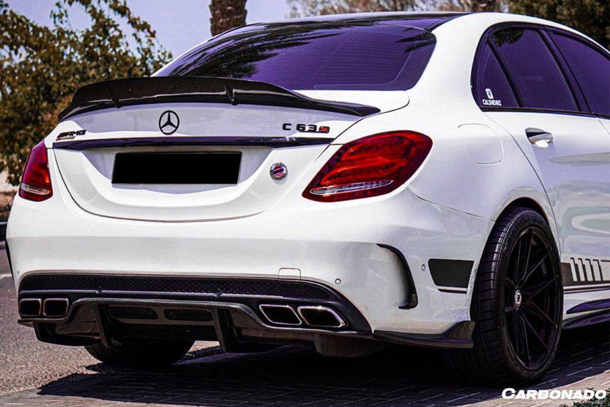 2015-2021 Mercedes Benz C63 AMG C-Class W205 Sedan RT Style Trunk Spoiler