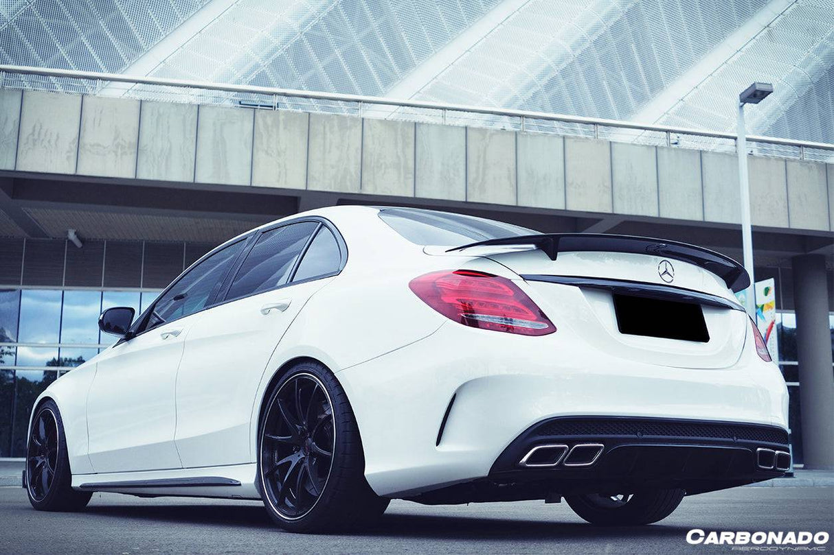 2015-2021 Mercedes Benz C-Class W205 Sedan RT-II Style Trunk Spoiler